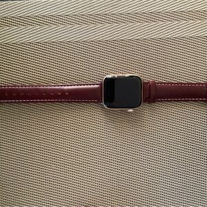 Great condition Apple Watch with brand new Leather Strap